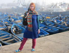 Jean on quay in Essaouira